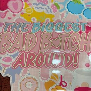 P. Louise. Giant Jelly Bag. Zip closure.  Waterproof exterior.  2 ft long